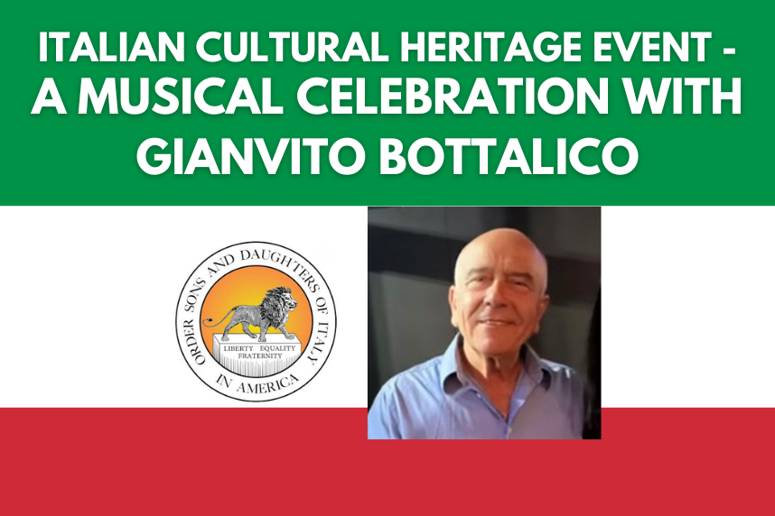Italian Cultural Heritage event - Gianvito Bottalico