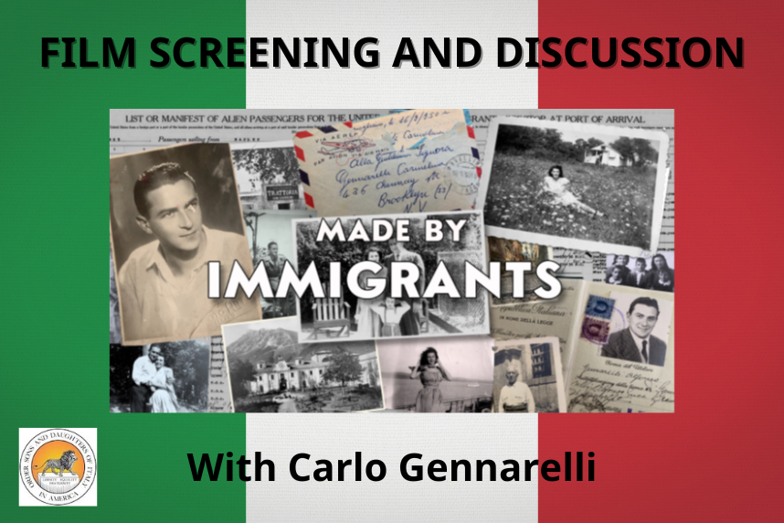 Film Screening and Discussion with Carlo Gennarelli