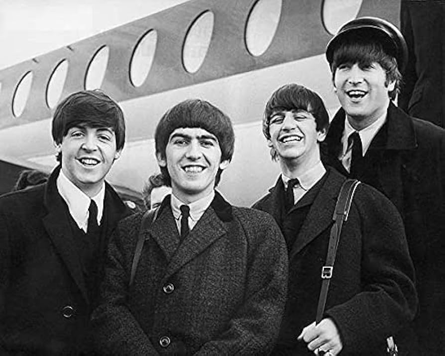The Beatles arriving in New York in 1964