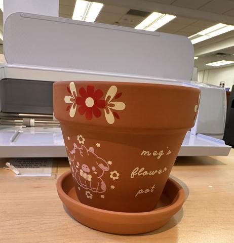 Flower Pot with Stickers