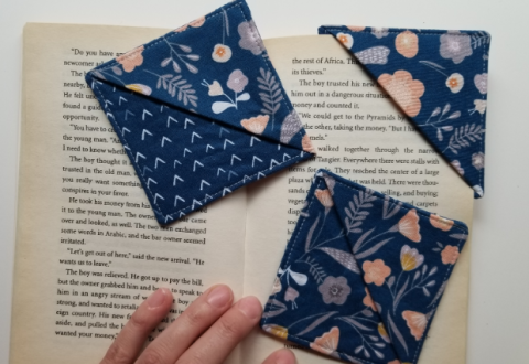 Sewn bookmarks 