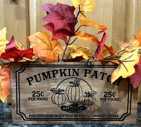 Seasonal fall sign