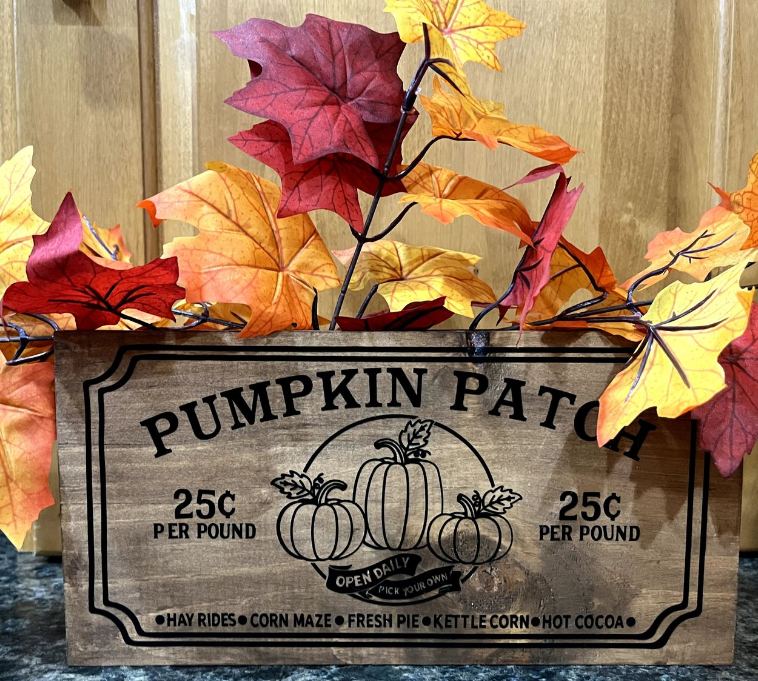 Seasonal fall sign
